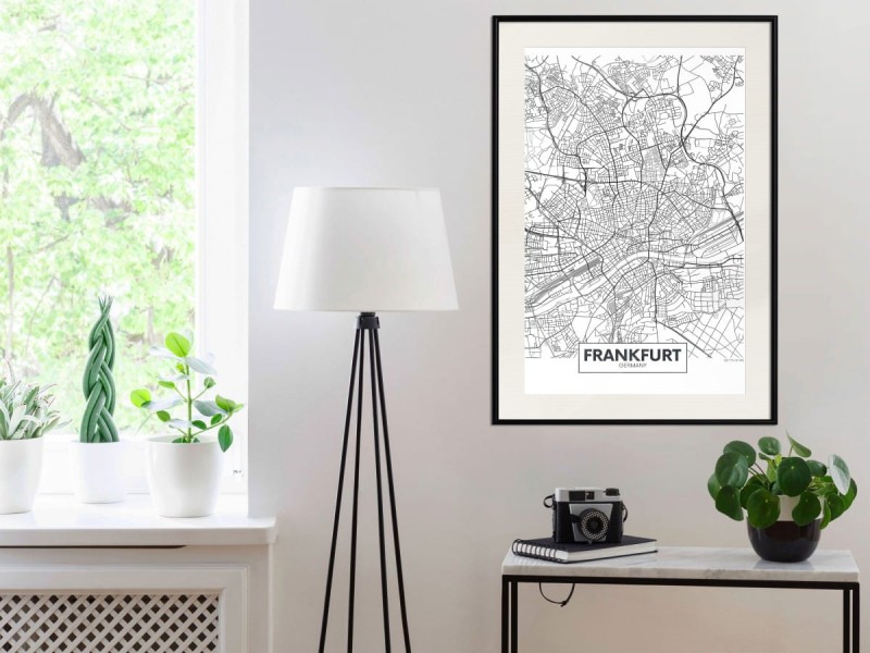 Plakat - Plan miasta: Frankfurt