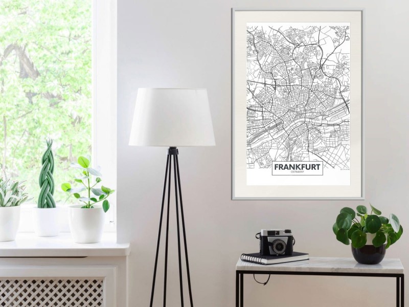 Plakat - Plan miasta: Frankfurt