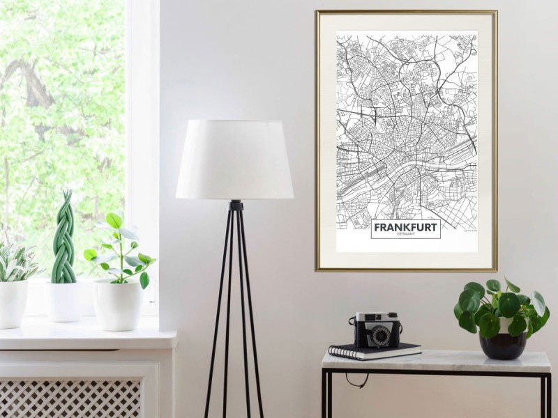 Plakat - Plan miasta: Frankfurt