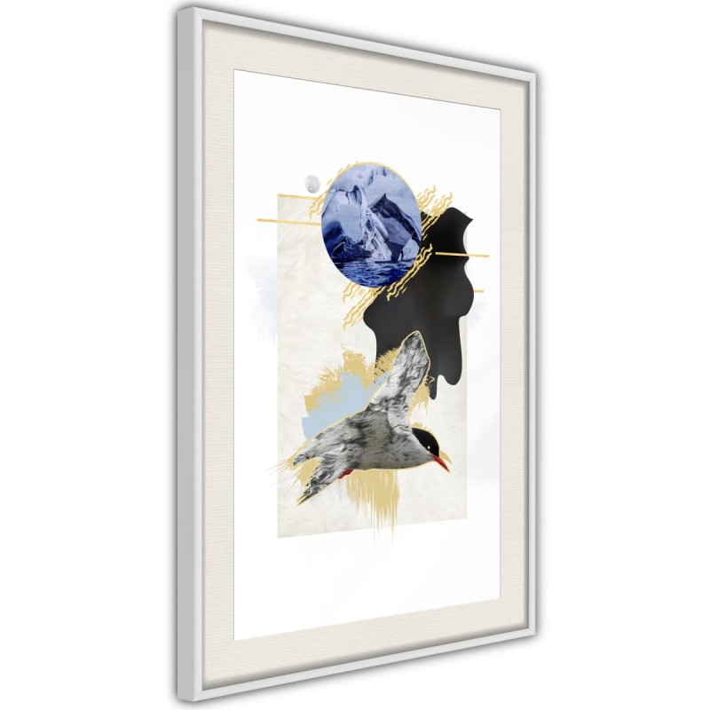 Plakat - Abstrakcja z rybitwą