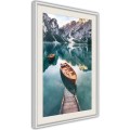 Plakat - Jezioro w górskiej dolinie