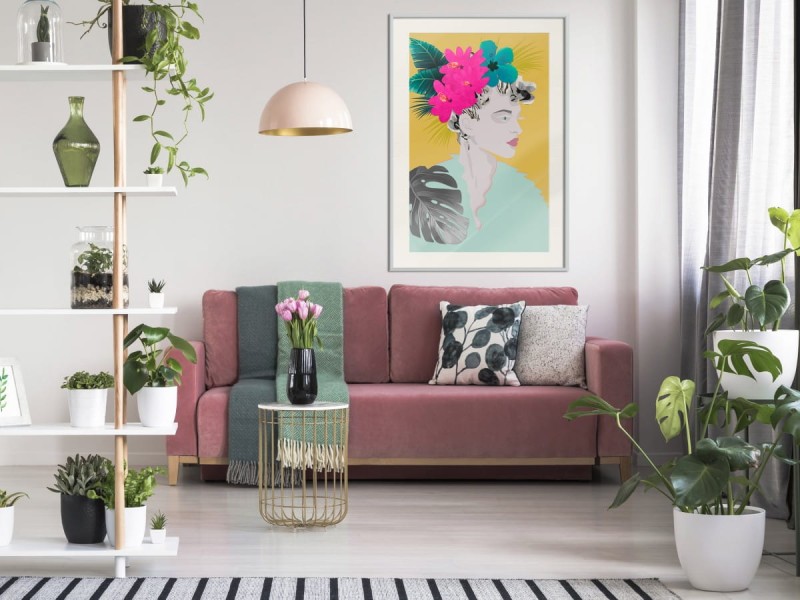 Plakat - Korona z kwiatów