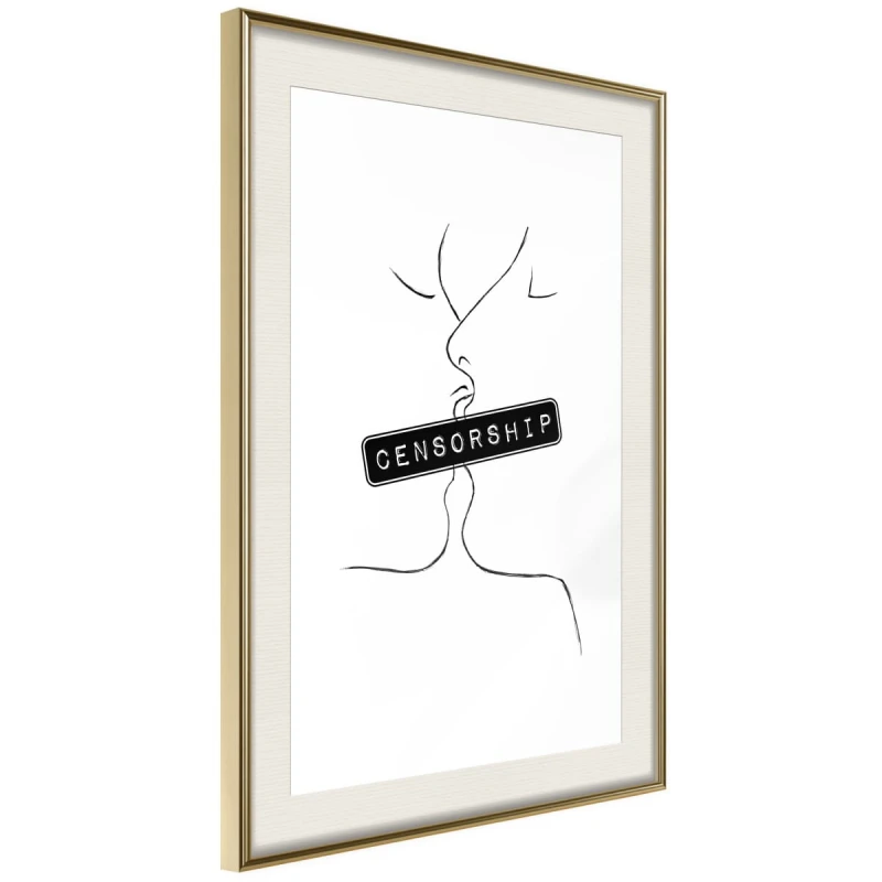 Plakat - Zakazany pocałunek