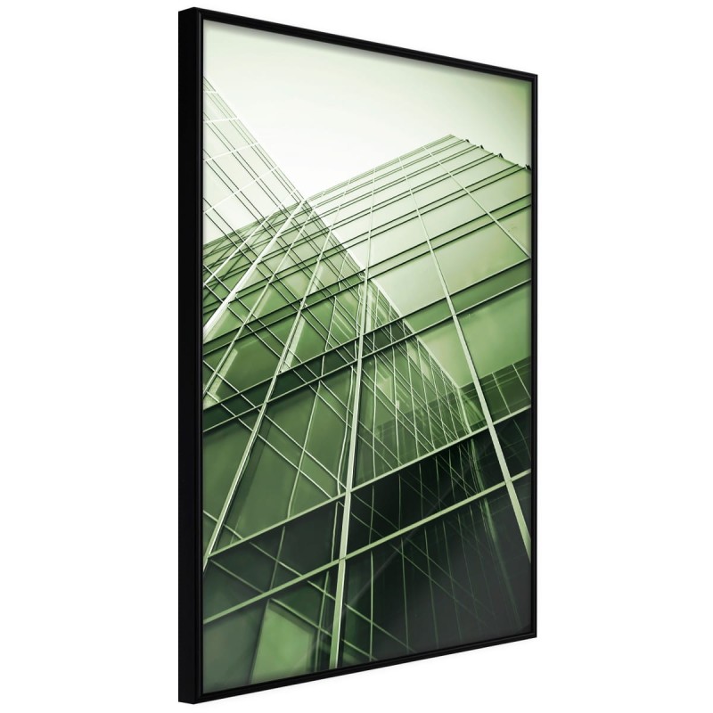 Plakat - Stal i szkło (zielony)