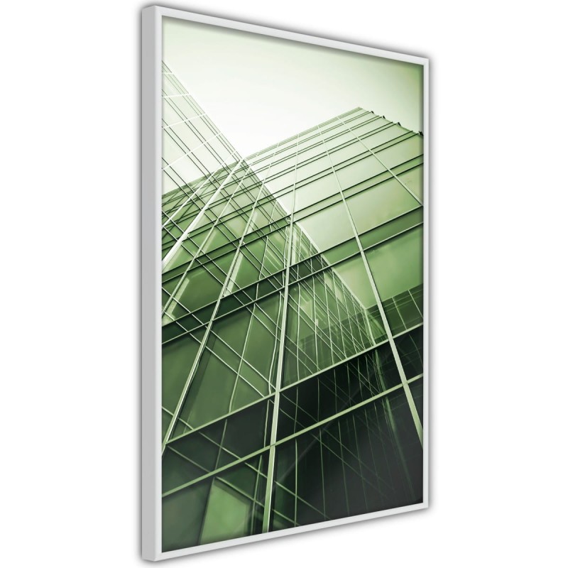 Plakat - Stal i szkło (zielony)