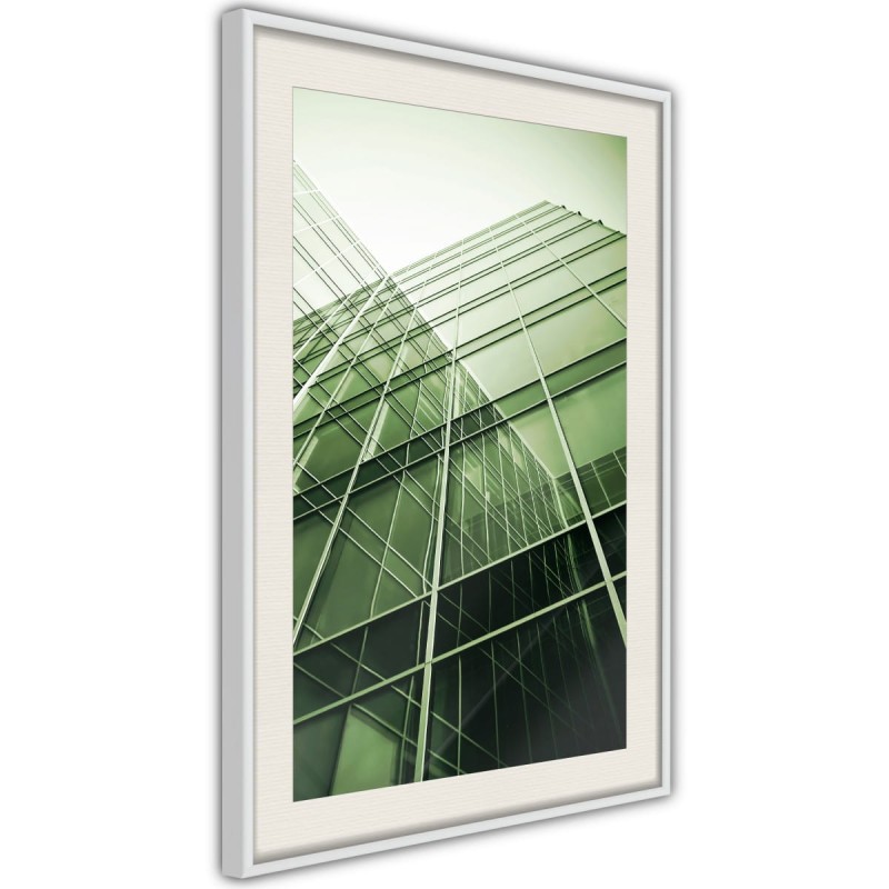 Plakat - Stal i szkło (zielony)