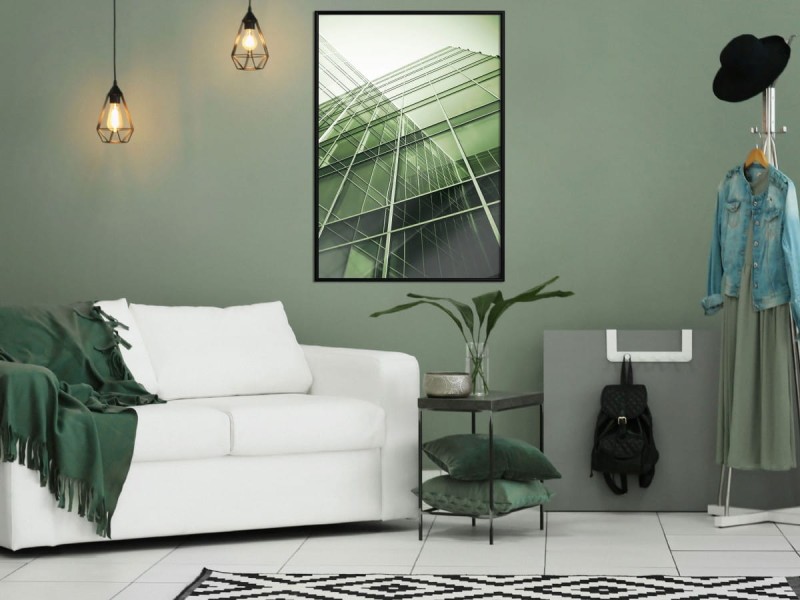 Plakat - Stal i szkło (zielony)