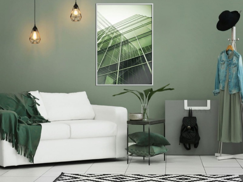 Plakat - Stal i szkło (zielony)