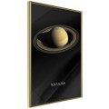 Plakat - Układ słoneczny: Saturn