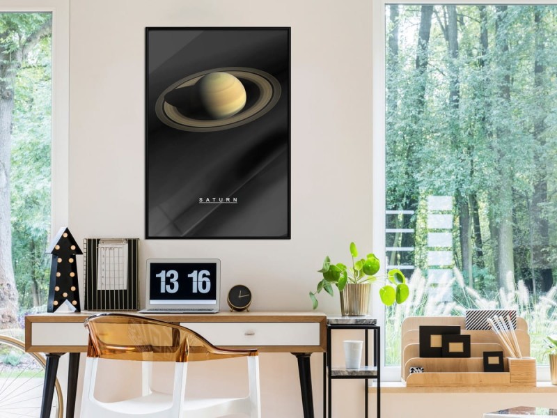 Plakat - Układ słoneczny: Saturn
