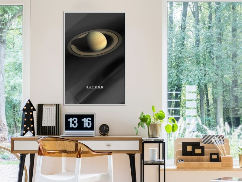 Plakat - Układ słoneczny: Saturn