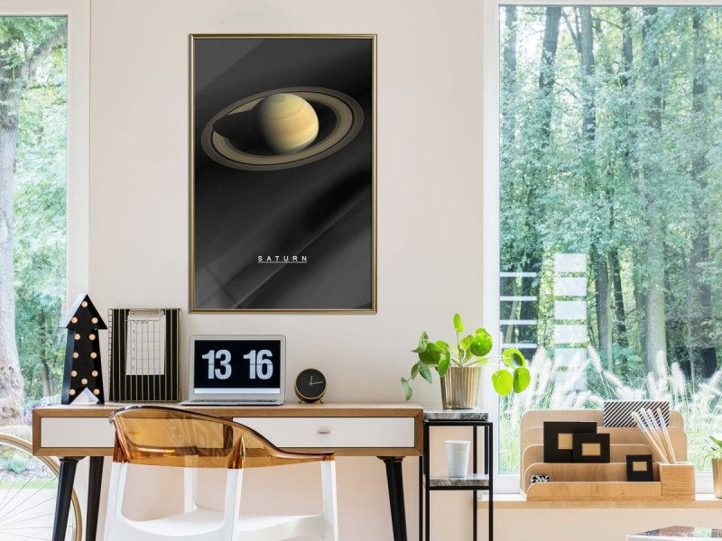 Plakat - Układ słoneczny: Saturn