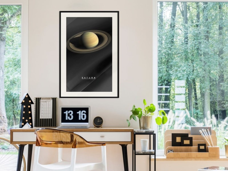 Plakat - Układ słoneczny: Saturn