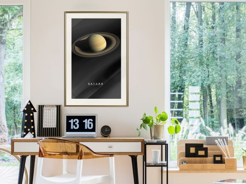 Plakat - Układ słoneczny: Saturn