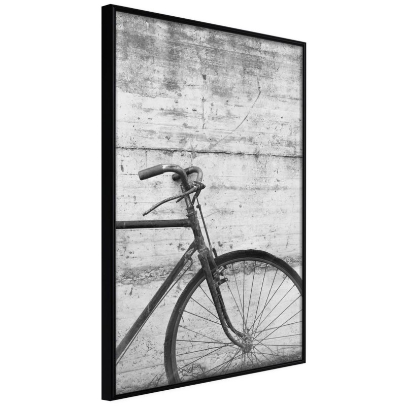 Plakat - Rower oparty o mur