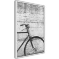 Plakat - Rower oparty o mur