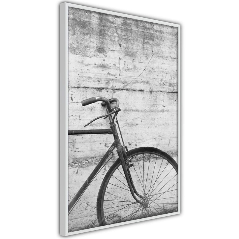 Plakat - Rower oparty o mur