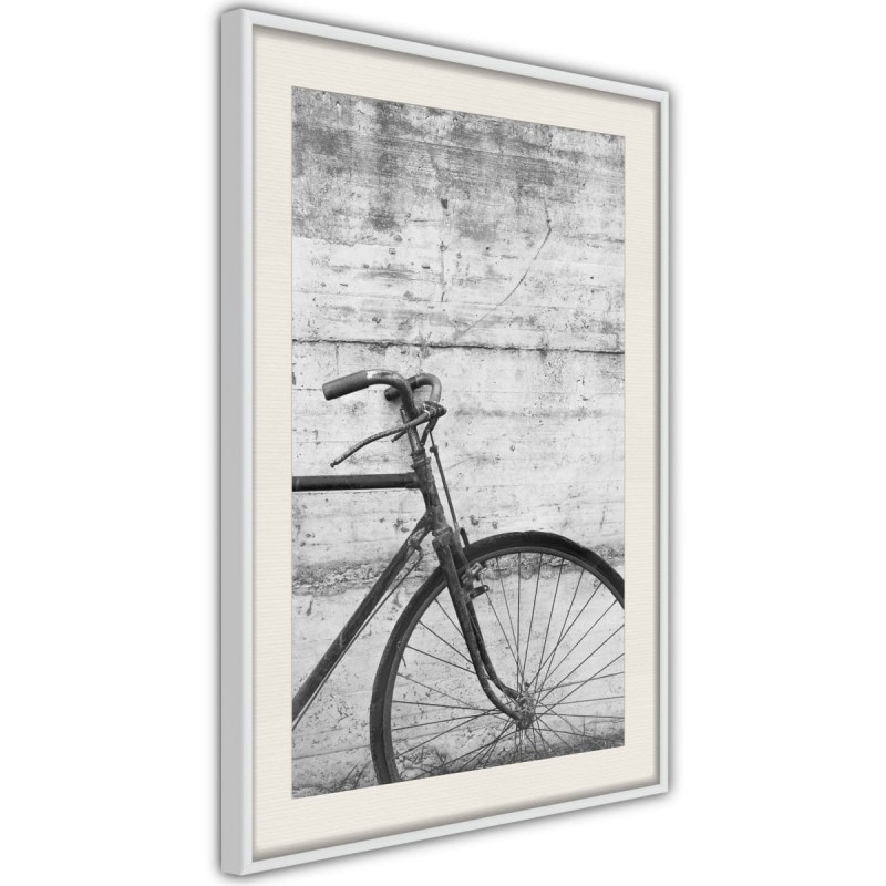 Plakat - Rower oparty o mur