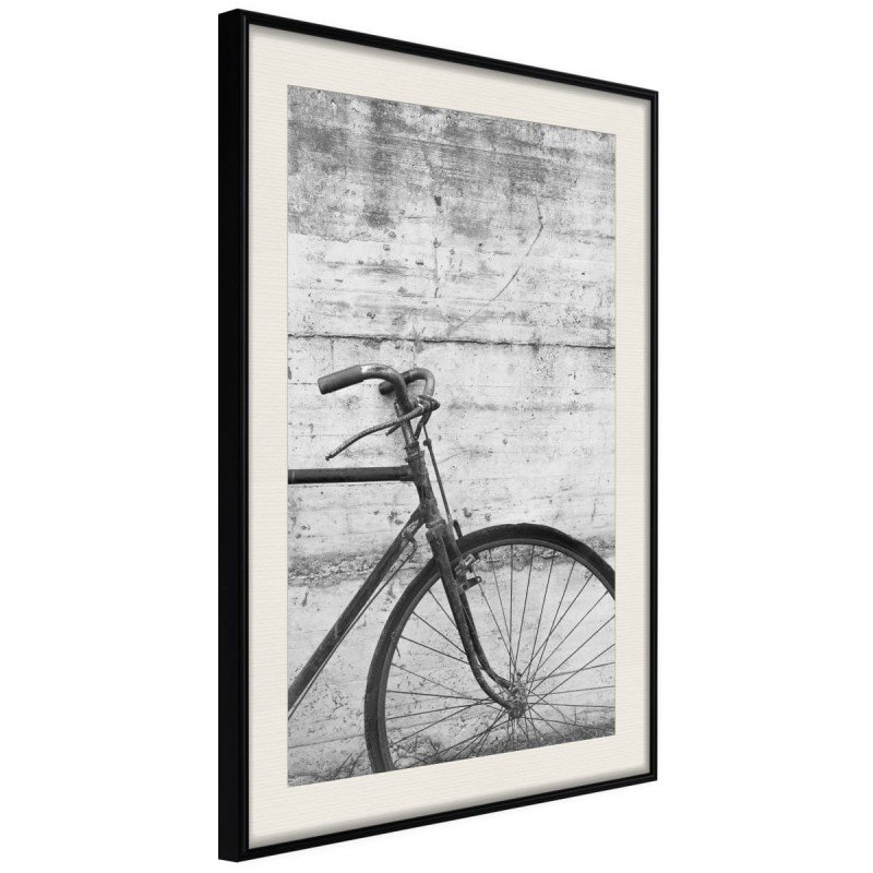 Plakat - Rower oparty o mur
