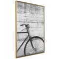 Plakat - Rower oparty o mur