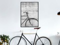Plakat - Rower oparty o mur