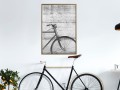 Plakat - Rower oparty o mur