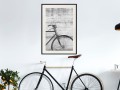 Plakat - Rower oparty o mur