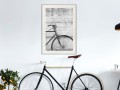 Plakat - Rower oparty o mur