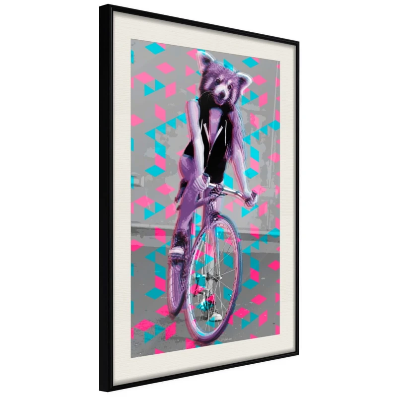 Plakat - Niezwykła rowerzystka