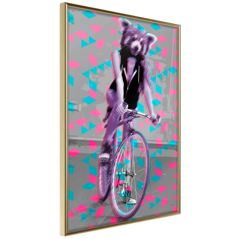 Plakat - Niezwykła rowerzystka