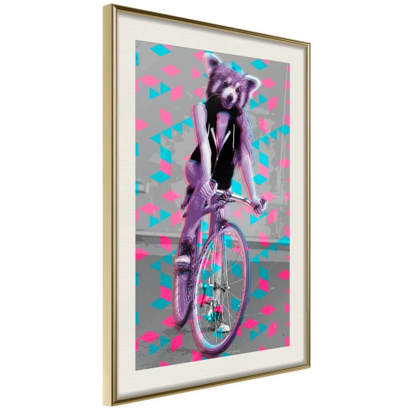 Plakat - Niezwykła rowerzystka