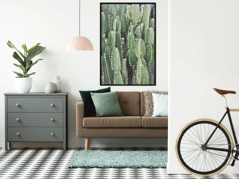 Plakat - Plantacja kaktusów