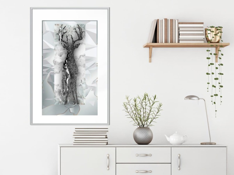 Plakat - Kryształowy jeleń