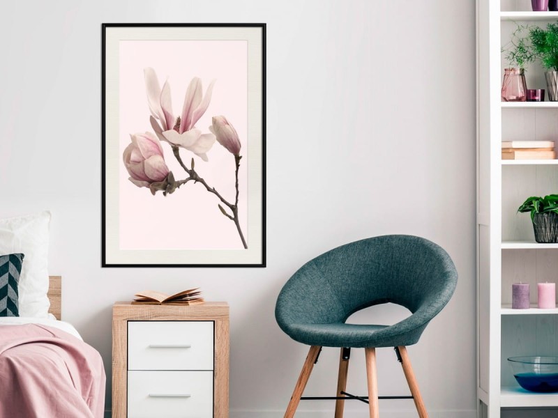 Plakat - Kwitnące magnolie II