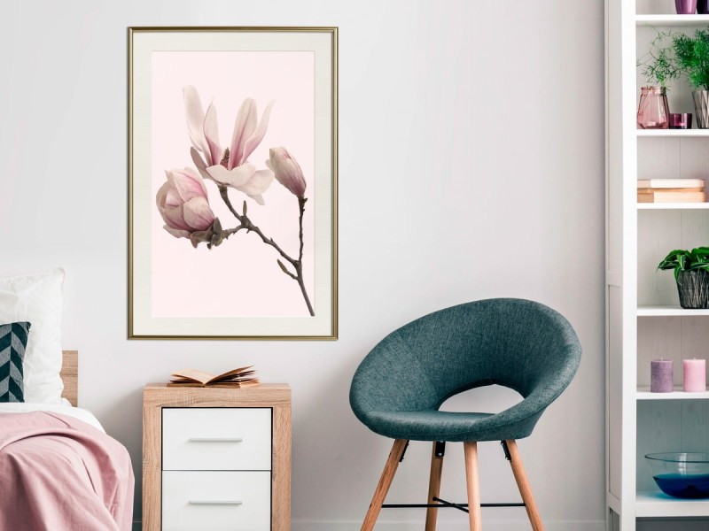 Plakat - Kwitnące magnolie II
