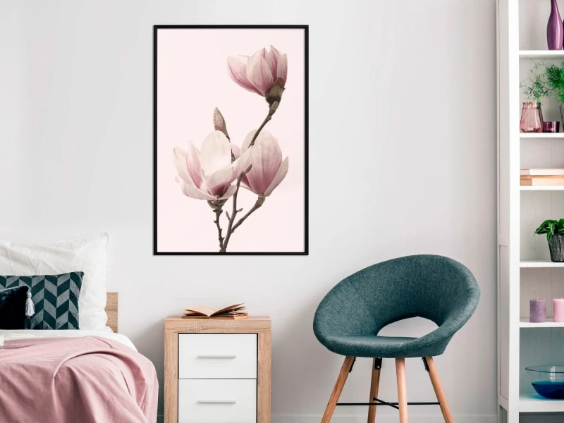 Plakat - Kwitnące magnolie III