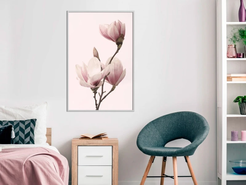 Plakat - Kwitnące magnolie III