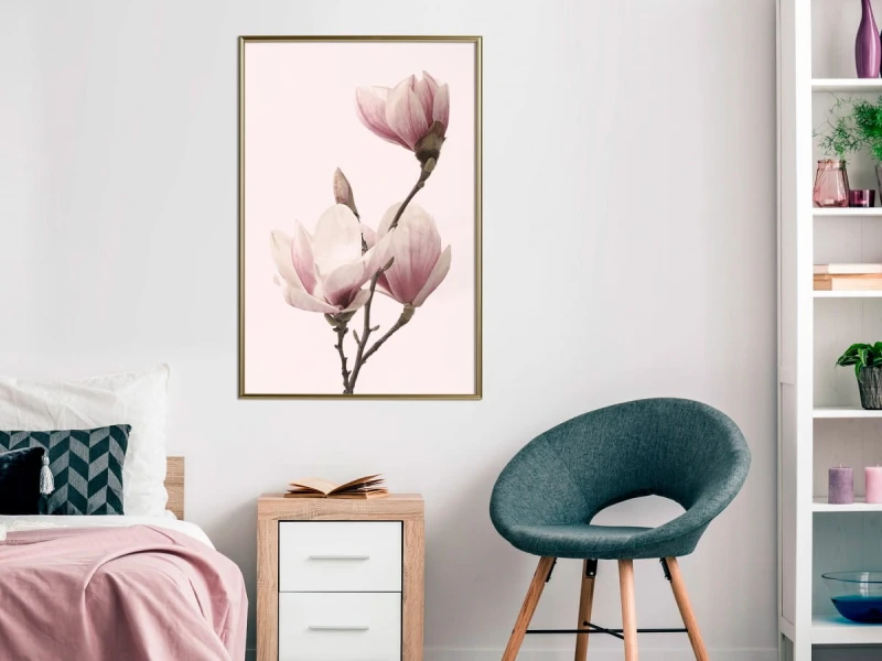 Plakat - Kwitnące magnolie III