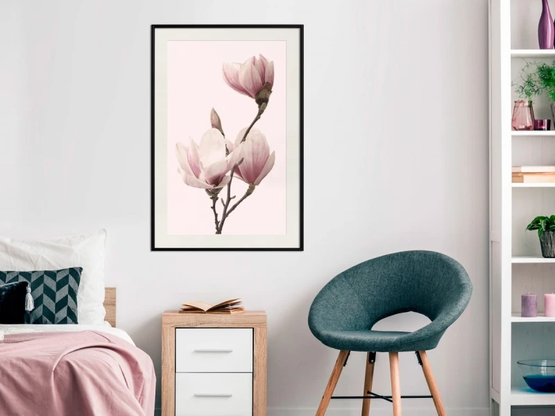 Plakat - Kwitnące magnolie III