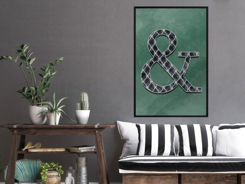 Plakat - Et na zielonym tle
