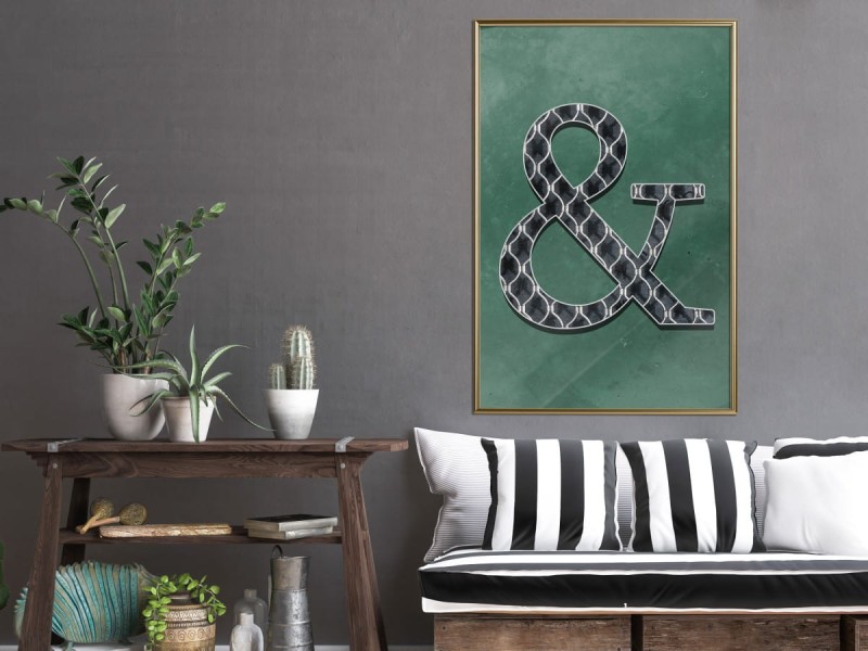 Plakat - Et na zielonym tle