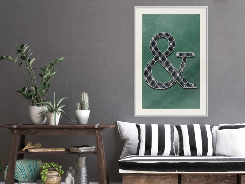 Plakat - Et na zielonym tle