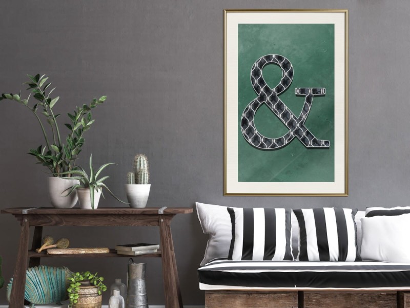 Plakat - Et na zielonym tle