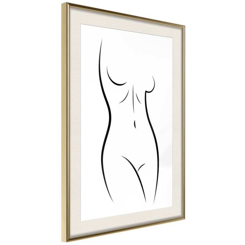 Plakat - Minimalistyczny akt