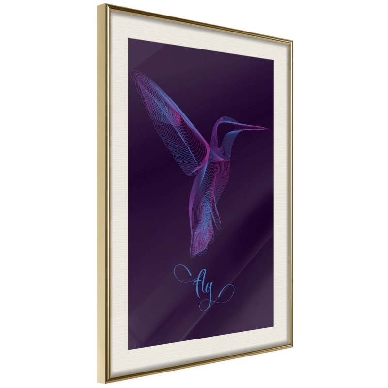 Plakat - Fluorescencyjny koliber