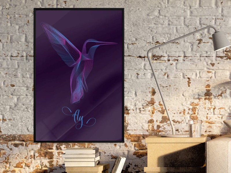 Plakat - Fluorescencyjny koliber