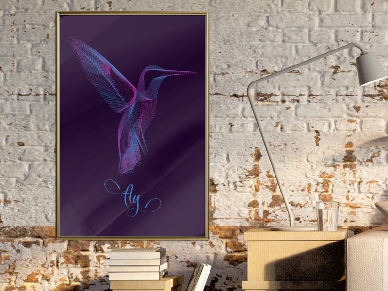 Plakat - Fluorescencyjny koliber
