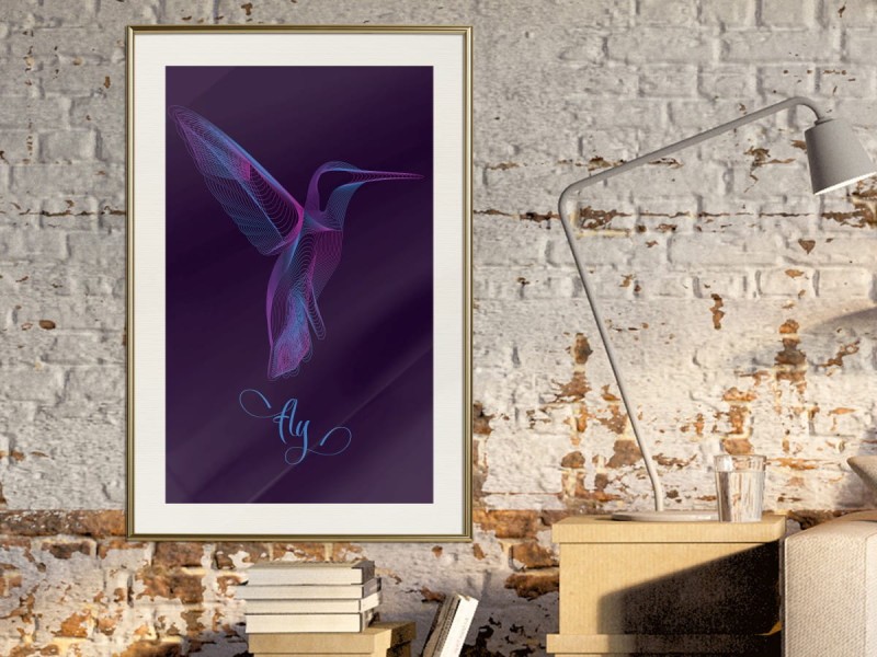 Plakat - Fluorescencyjny koliber