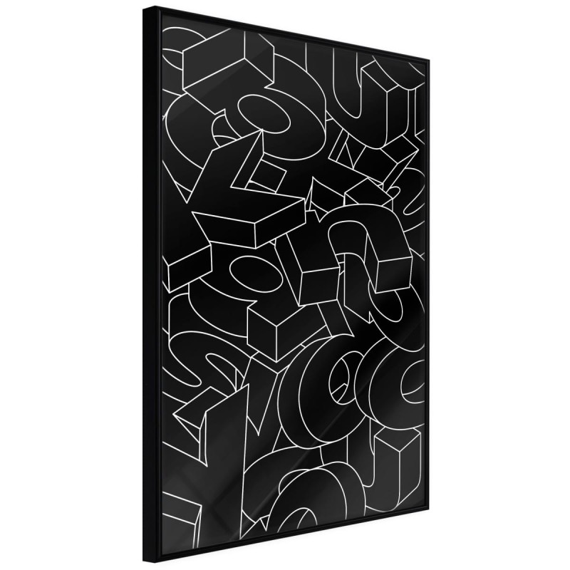 Plakat - Rozsypane litery