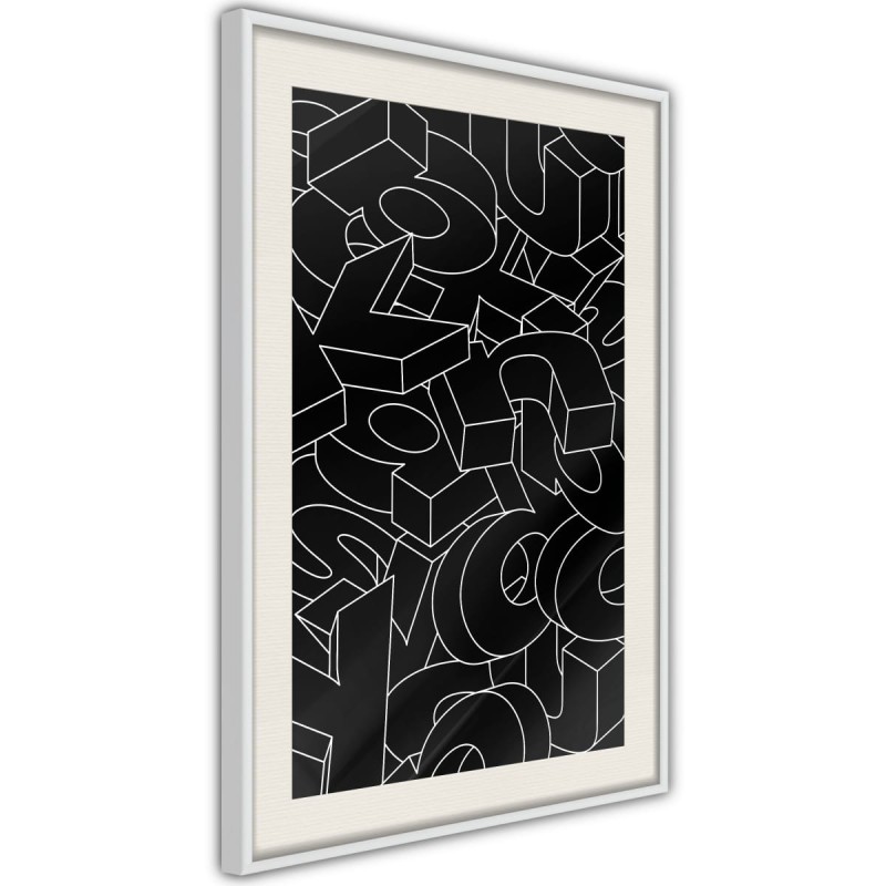 Plakat - Rozsypane litery